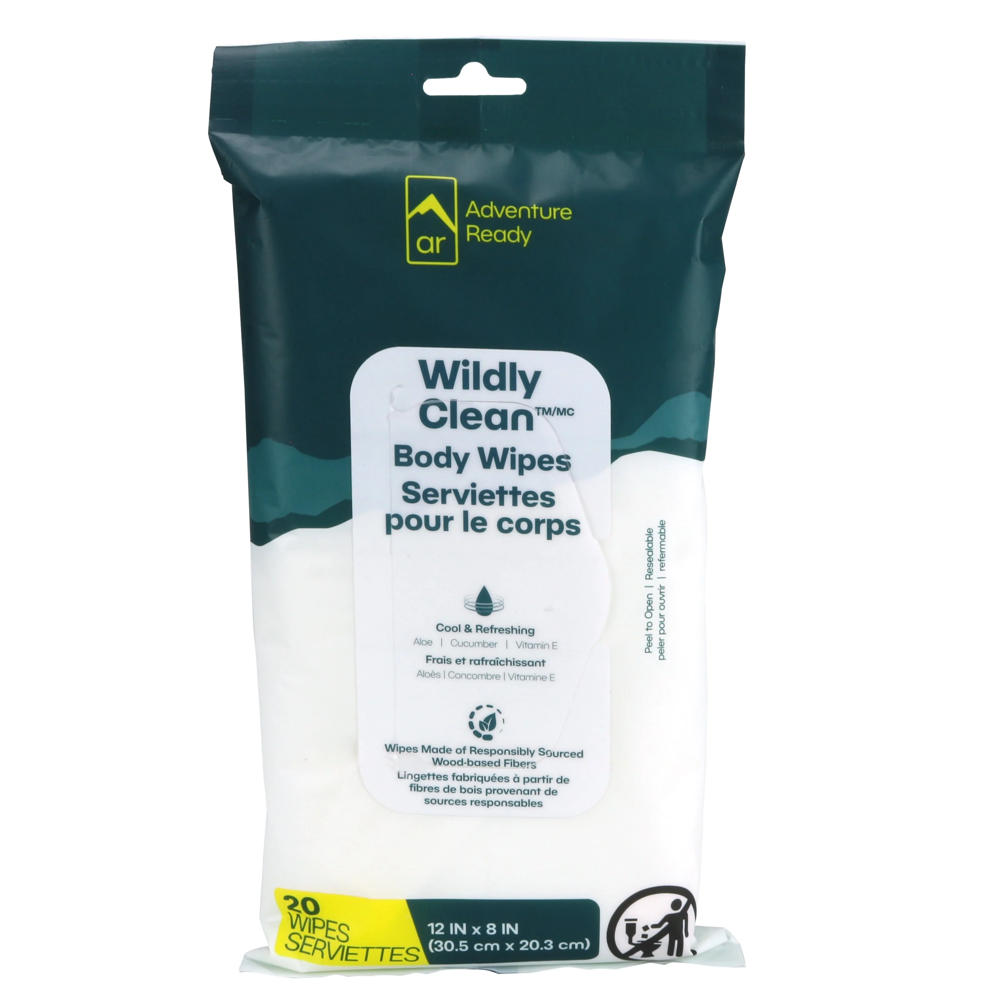 Adventure Ready Wildly Clean Body Wipes