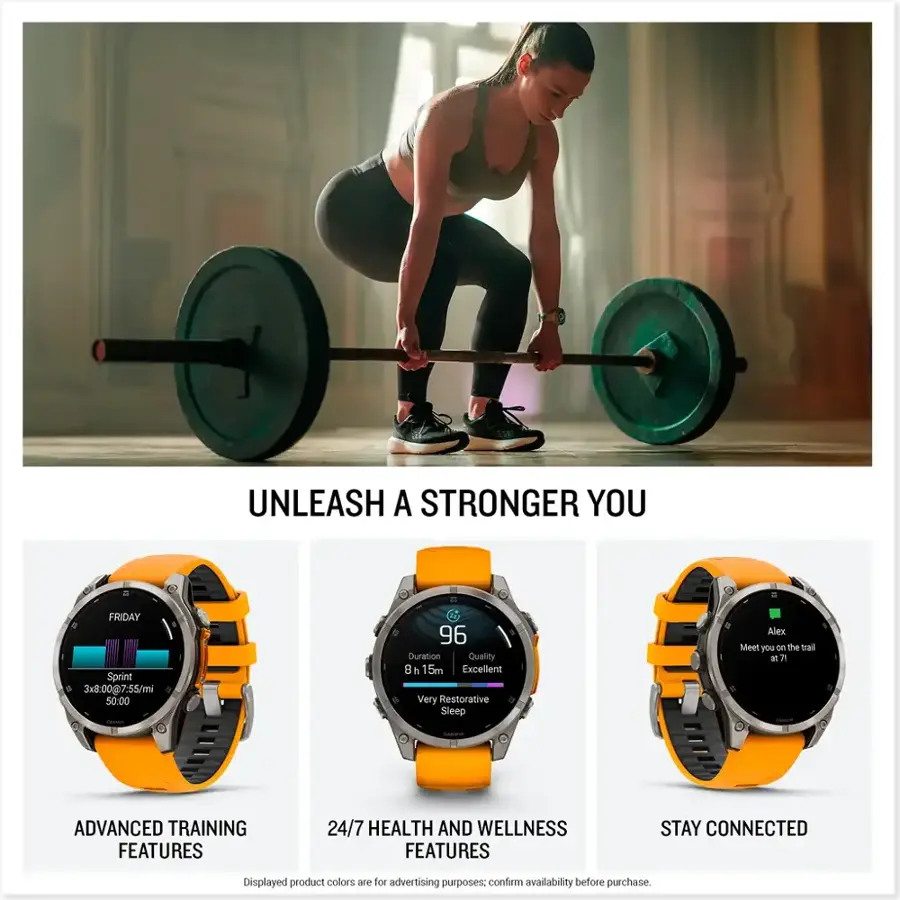 fēnix 8 AMOLED GPS Watch - 47mm, Sapphire - Image 4