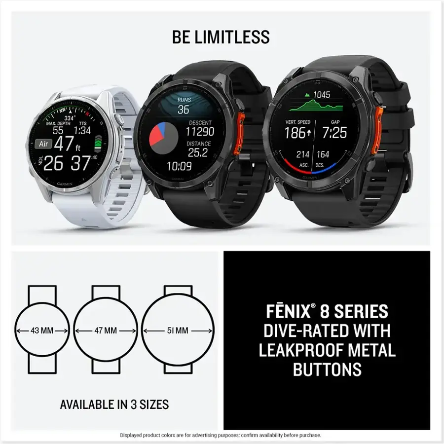 fēnix 8 AMOLED GPS Watch - 47mm, Sapphire - Image 6