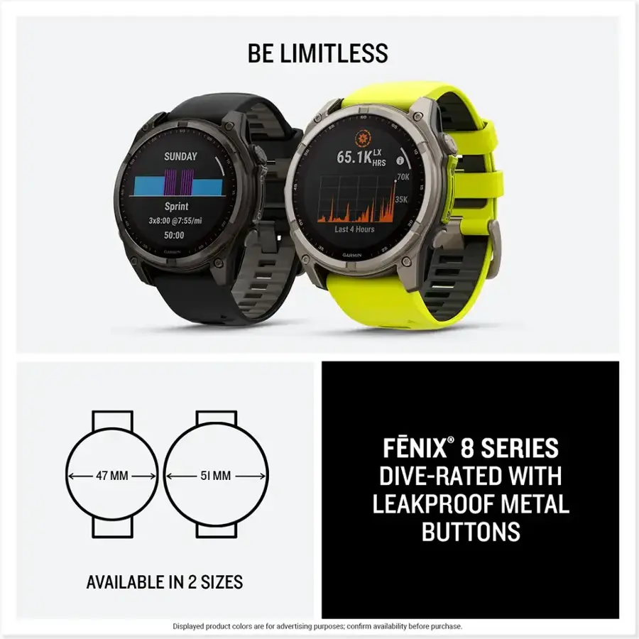 fēnix 8 Solar GPS Watch - 47mm, Sapphire - Image 6